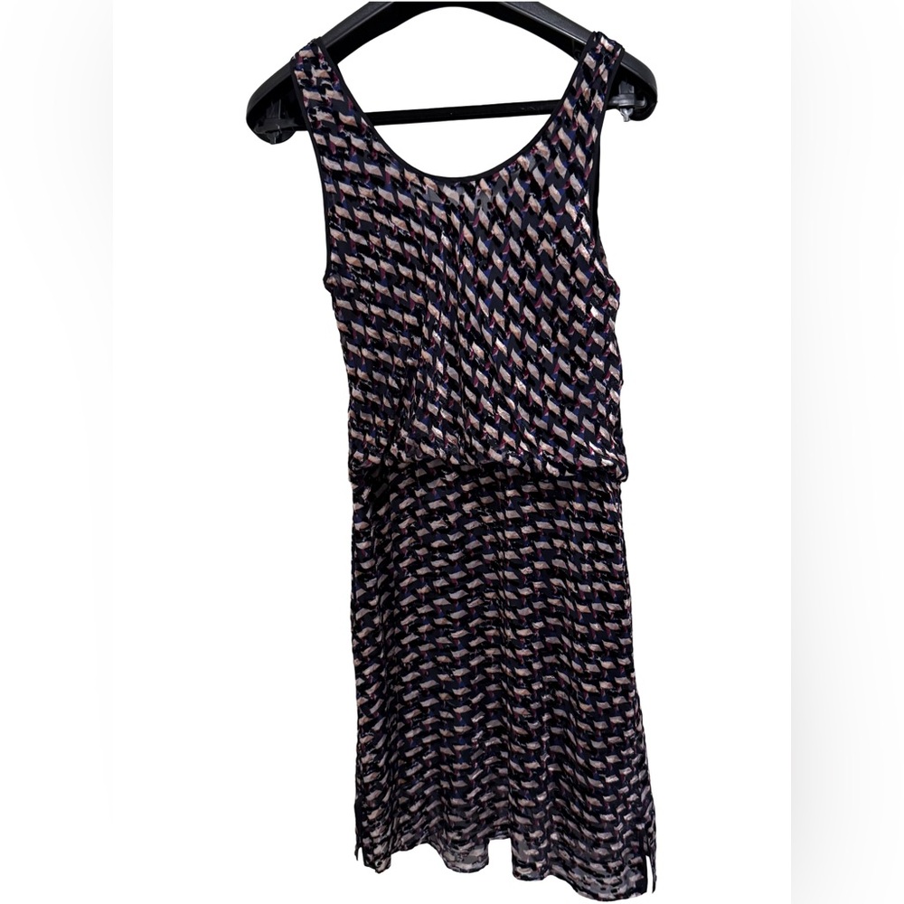 Marc by Marc Jacobs EUC Sz 4 Sleeveless Graphic Design Velvet Devore Dress (533) - Picture 4 of 14